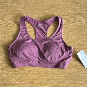 NEW JOCKEY Purple Sports Breathable Lined Bralette Sports Yoga Bra Women's Large